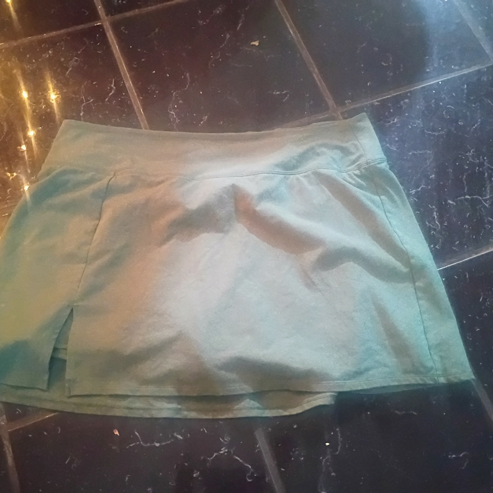Old Navy Active Powerchill Green Athletic Skort 2X High Rise Go Dry